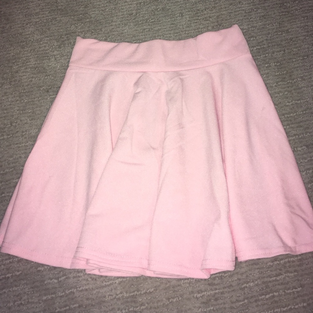 Pink flowey skirt